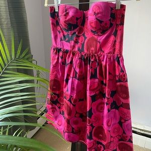 Pink bustier mini dress prom and formal